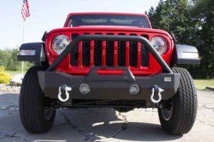 Jeep Wrangler JL Front Bumper - Fishbone Offroad - Mako Front - Black textured powder coat - `18-`27 Jeep Wrangler JL Front Bumper - Fishbone Offroad - Mako Front - Black textured powder coat - `18-`27